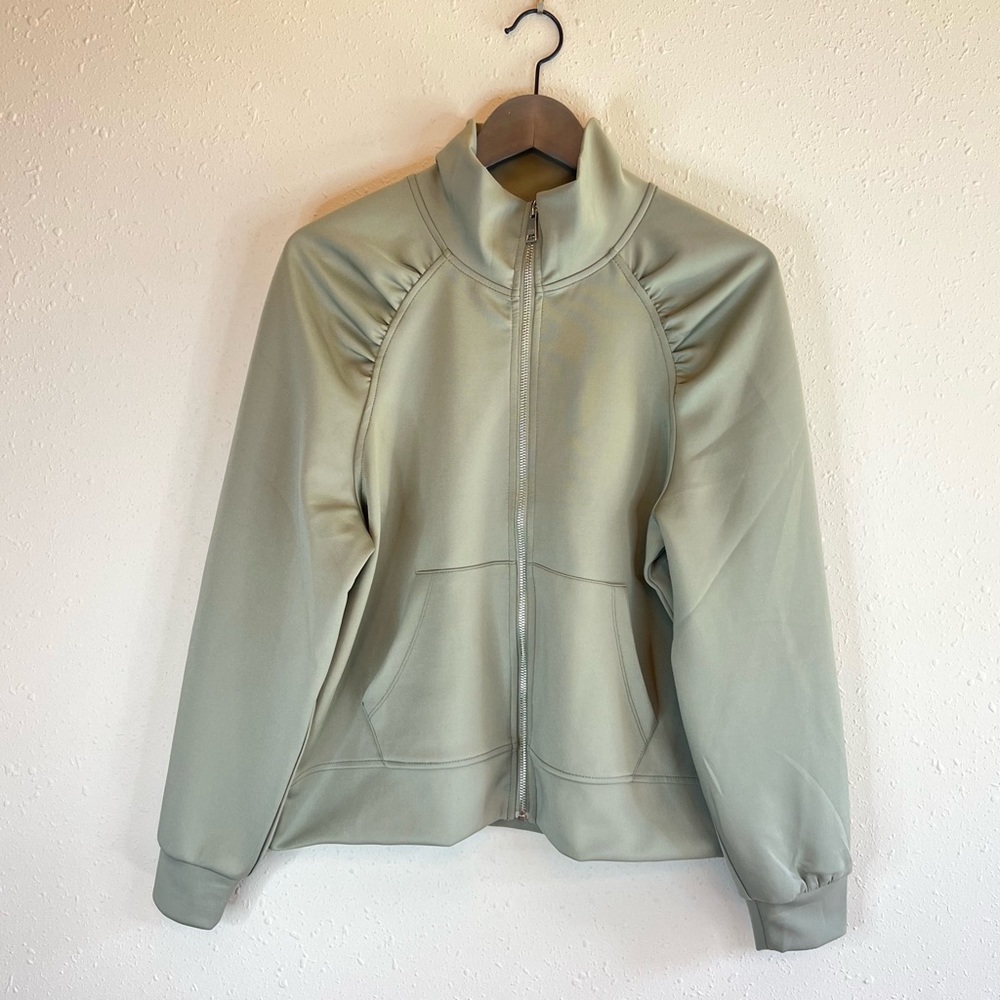 DKNY Thyme Scuba Women’s Mock Neck Jacket Size Medium NWT